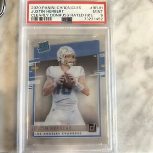 New Listing2020 Panini Chronicles Justin Herbert Clearly Donruss Rated Rookie