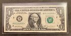 $1 One Dollar Bill Star Note Fancy Serial Number Binary 2017 series B01101010
