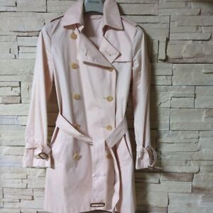 BURBERRY LONDON Trench coat Logo Light Pink Japan made Women Size 38/M Used