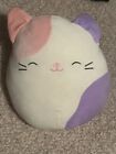 Squishmallow Cat Pink And Purple 12inch Eyes Closed