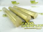13 LB LOT OF 3PC BRASS HEX STOCK 1-1/8
