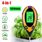 4 in 1 LCD Digital PH Tester Soil Water Moisture Light Temperature Test Meter