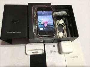 Apple iPhone 1st Generation 2G - 8GB - A1203 - Black - With Matching # Box !