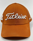 Titleist Golf Hat Tour Sports Mesh Fitted Cap Pro V1 FJ Orange White L/XL