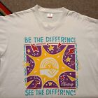 Vintage 90s Humanity T-Shirt Mens X-Large Be The Difference Political Earth Tee