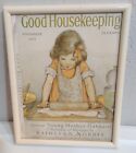 Framed Good Housekeeping Magazine Cover Page November 1931 Vintage 12.25x9.75