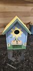 Sunflower vintage Bird House By flowers inc. wooden hand painted  8