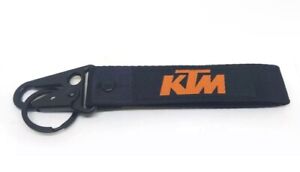 KTM BLACK Keychain Wrist Lanyard with Metal Keyring - FREE SHIPPING