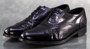 Florsheim Men's Wingtip Dress Shoes Size 9.5 D Leather Black