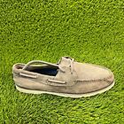 Sperry Leeward 2-Eye Mens Size 12M Gray Casual Classic Shoes Loafers STS19908