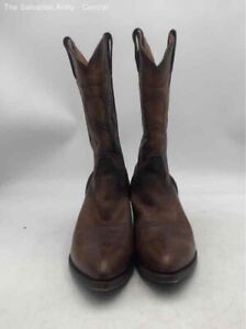 FRYE Mens Brown Leather Pointed Toe Pull-On Cowboy Western Boots Size 11.5D