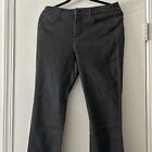 NYDJ Not Your Daughters Jeans Size 10 Short Straight Jeans Dark Black