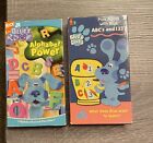 Blue's Clues Blue Room ABCs & 123s  and Play Along With Blue Nick Jr. VHS Tapes