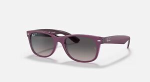 Ray-Ban Wayfarer Color Mix Matte Violet/Grey Polarized Gradient 55mm Sunglasses