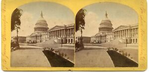 Washington DC: US Capitol Building; Tinted 1870s JF Jarvis M085