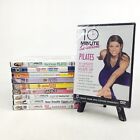 10 Workout DVD Lot 10 Minute Solution Dance Pilates Total Body Blast Polished!