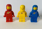 Lego Blue red yellow astronaut Spaceman Minifigure Vintage 6940 6805 6808 6702
