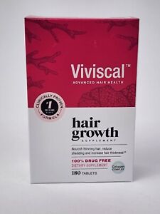 Viviscal Advanced Hair Heath Hair Growth Supplement 180 Tablets Exp 02/2026
