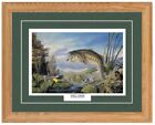 First Strike by Terry Doughty Fishing Bass Print-Framed 21 x 17