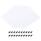 140mm Fan Dust Filter with Screw, 5 Pack PVC Dustproof Mesh Cover Guard, White