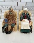 Vintage Royal Doulton Uncle Ned AND Forty Winks Figurines HN 2094 & HN 1974 Rare