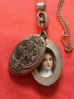 Ancient relic of St. Therese of the Child Jesus from the clothes with chain
