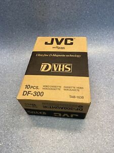JVC DF300 Blank Video Cassette Tape D-VHS Ultra Fine Definition Df-300 Lot of 10