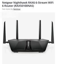 NETGEAR Nighthawk RAX6 6-Stream Wifi 6 Router ( RAX50100NAS)