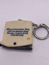 Vintage Adaptronics Mclean, VA Advertising Keychain with Tape Measure
