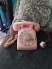 Vintage Light Pink, Rotary Desktop Phone, UNTESTED, Old wiring