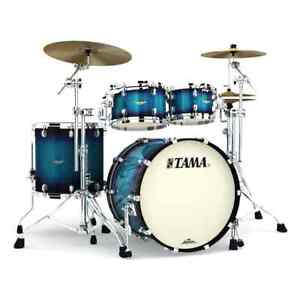 Tama Starclassic Maple 4pc Drum Set Molten Electric Blue Burst