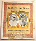 1928 WORLD SERIES PROGRAM YANKEE STADIUM NEW YORK YANKEES VS ST LOUIS CARDINALS