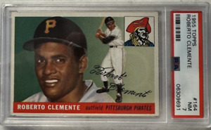 1955 Topps #164 Roberto Clemente Pirates Rookie RC HOF PSA 7