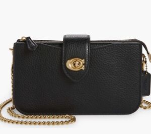 coach pebbled leather crossbody bags for women