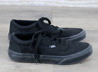Vans Youth Doheny Lace Up Canvas Sneakers Shoes Size 5 Black