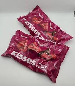Hershey's Kisses Cherry Cordial Milk Chocolate Candy 9 oz - 09/2024 ~ 2 Bags
