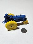 Vintage Auburn Rubber Co Blue Tractor Hard Plastic