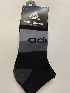 Adidas Mens Cushioned Aeroready Low Cut 3pr Socks  Size 6-12  NWT