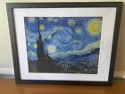 Vincent Van Gogh Starry Night Painting Framed Print 15x12 Wall Art Moon Stars