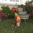 Metal Garden Dog Yard Art Outdoor Statue Decor Animal Patio Lawn Puppy Sculpture