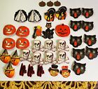 38 UNused Antique Vintage Halloween Gummed Diecut Seal Decorations Some Dennison