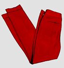 🌺Women’s LOFT Size 8 Red Marisa Skinny Pants 32” Waist, 27” Inseam.