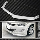 Front Bumper Spoiler Lip For 2011-2013 Hyundai Elantra Sedan (Painted White) (For: 2012 Hyundai Elantra)