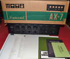 Sansui AX-7 Audio Mixer w/ Original Box, Manuals and Mounts TESTED!