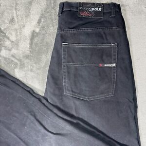 Southpole Vintage Y2K Men's Size Jeans Black Denim Wide Leg Baggy Skater 38x32