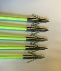 5 PSE Bowfishing Arrows Hercules Point with AMS Safety Slide, Muzzy Style