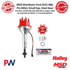 MSD Pro-Billet Small Diameter Distributor w/ Cap & Steel Gear For Ford 351C-460