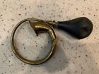 Antique Brass Car No. 14 Bulb Horn with Mounting Bracket