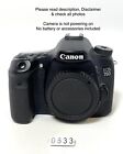 AS-IS Canon EOS 70D 20.2MP Digital DSLR Camera (Body Only) Not Powering On.