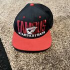 Famous Stars And Straps Black RED Fitted Hat  ADJUSTABLE